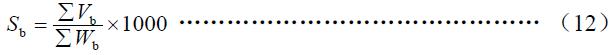 噸原料耗水按式（12）計算。